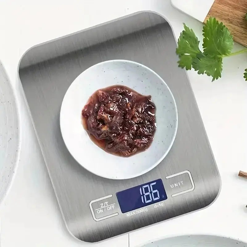 Digital Kitchen Scale | LCD Display, Stainless Steel, 10kg Capacity