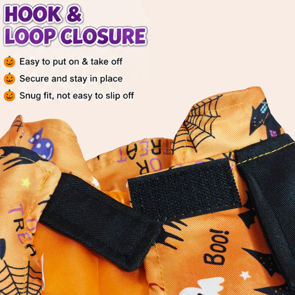 Witch Hat & Printed Halloween Costume for Pets