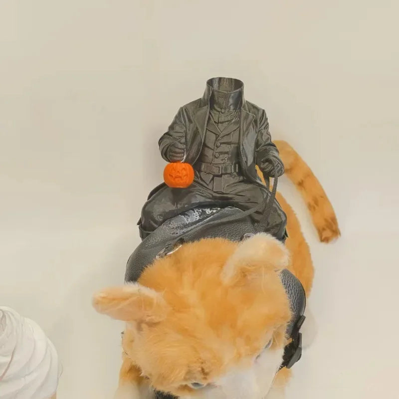 Headless Horseman Halloween Costume for Small Pets