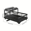 Multifunctional Sink Dish Drying Rack, Space-Saving