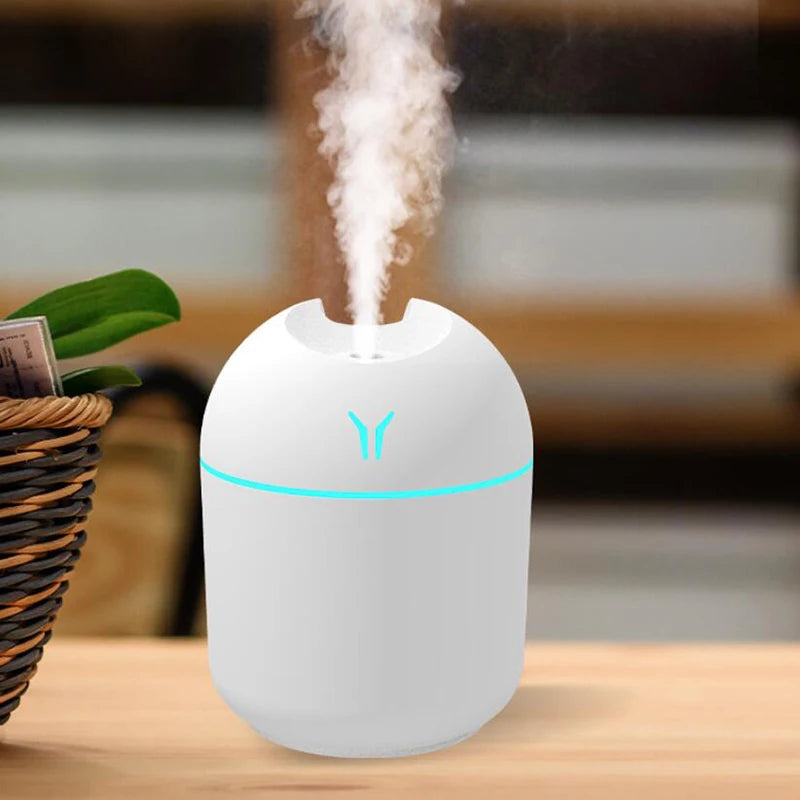 250ml USB Mini Humidifier & Essential Oil Diffuser with LED Light