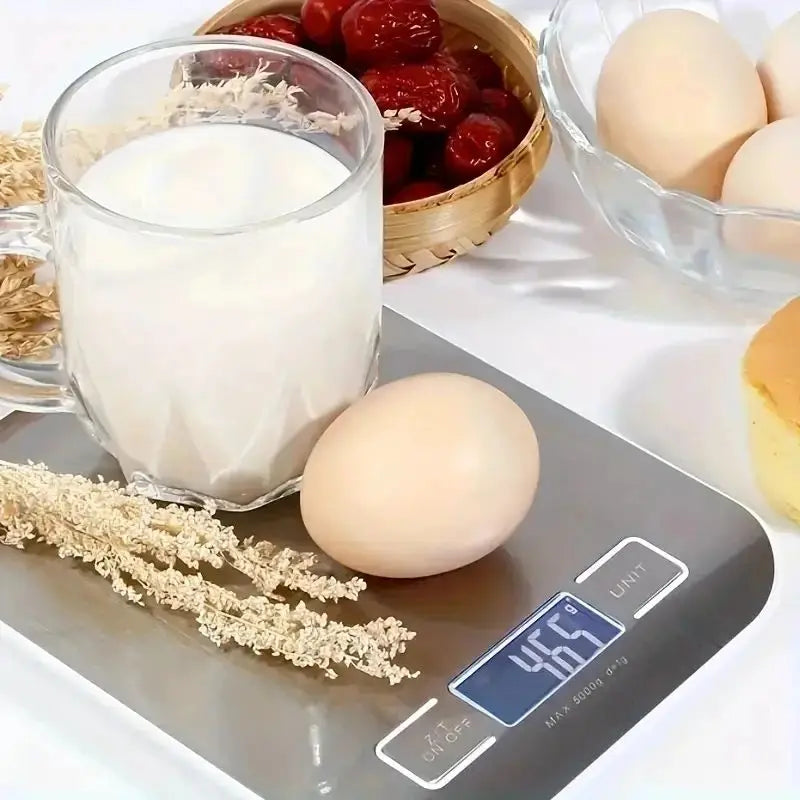 Digital Kitchen Scale | LCD Display, Stainless Steel, 10kg Capacity