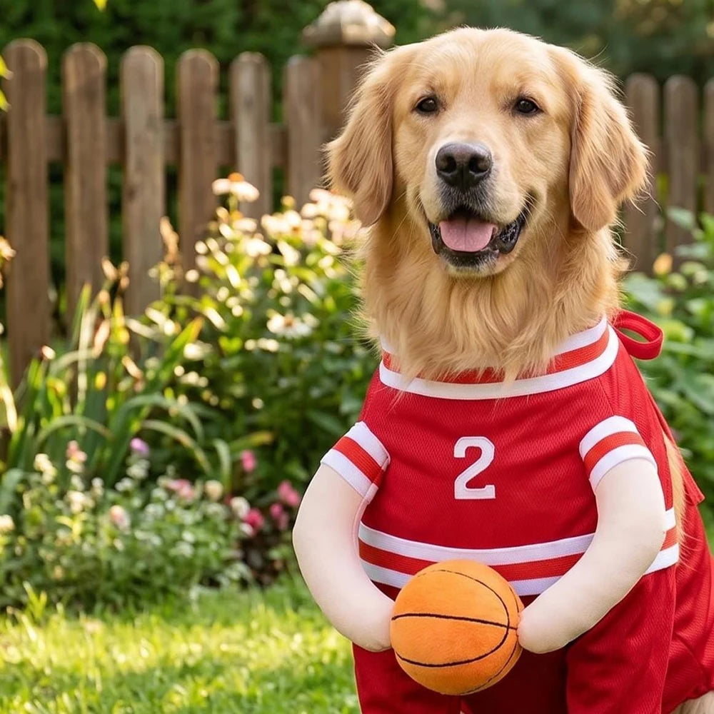 Basketball Halloween Pet Costume with 3D Ball