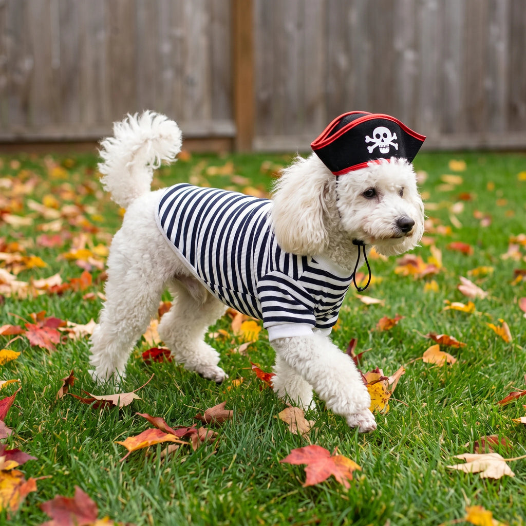 Pirate Costume with Skull Hat for Pets
