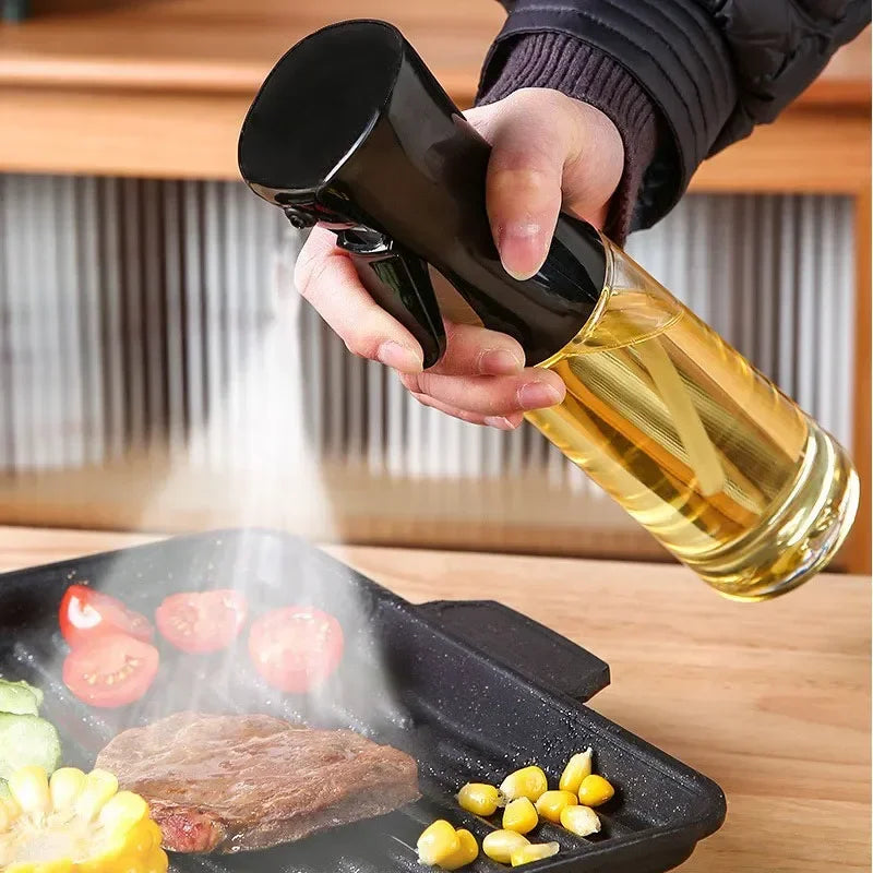 Oil Spray Bottle & Brush Set for BBQ, Baking and Air Fryer