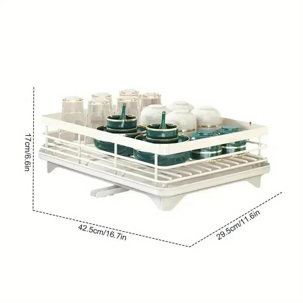 Multifunctional Sink Dish Drying Rack, Space-Saving