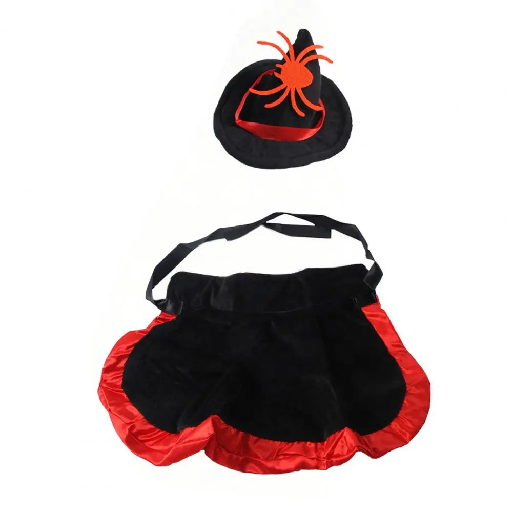 Witch Cape & Hat Halloween Costume for Pets
