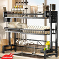 Expandable Over-Sink Shelf & Dish Drying Rack Organizer