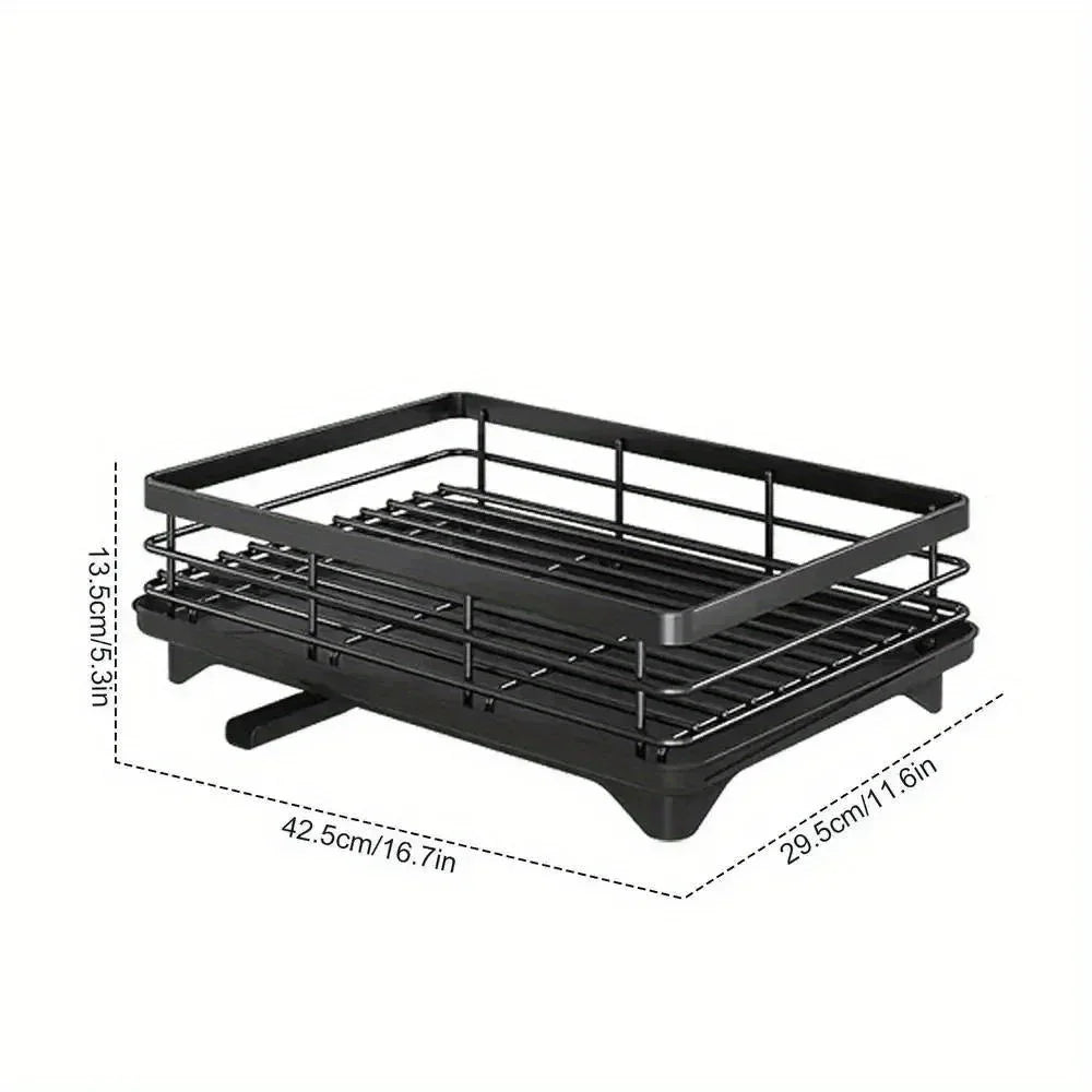 Multifunctional Sink Dish Drying Rack, Space-Saving