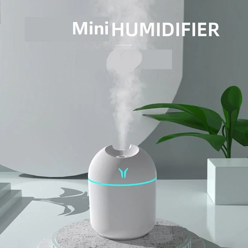 250ml USB Mini Humidifier & Essential Oil Diffuser with LED Light
