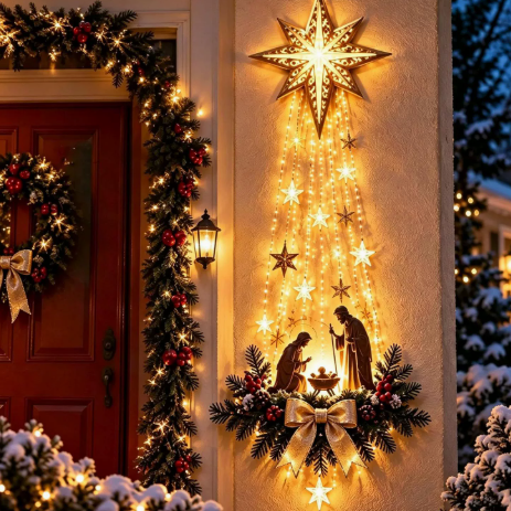 Noël Glow | Luminous Christmas Wall Decor
