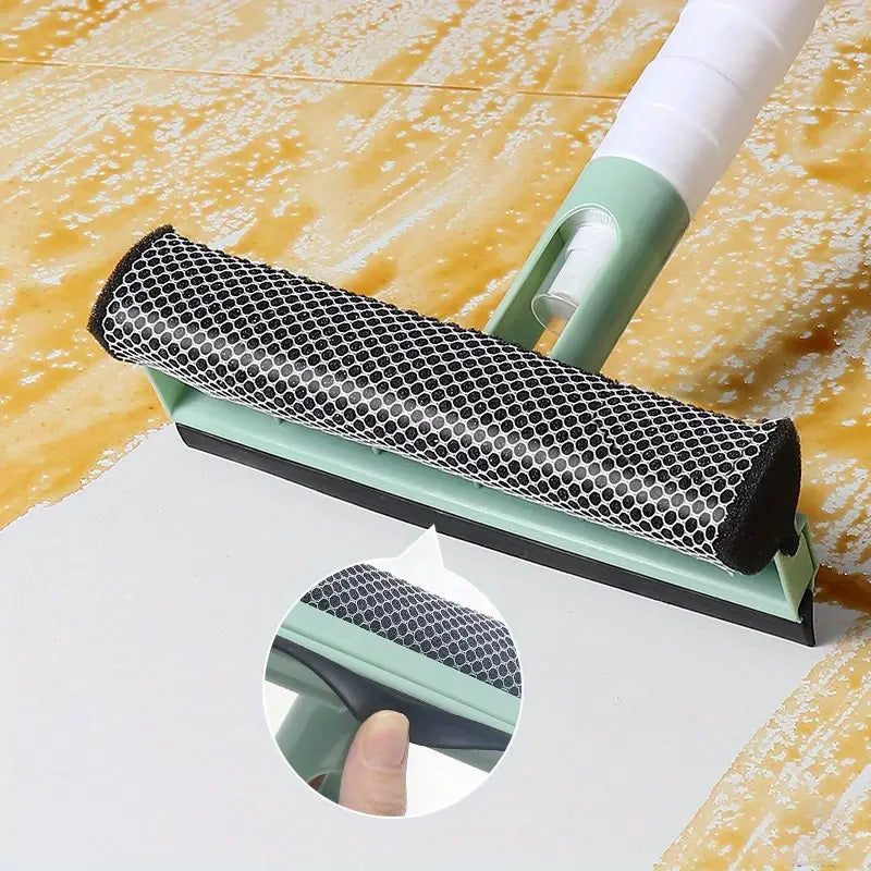 3-in-1 Window Cleaning Tool – Spray, Sponge & Squeegee