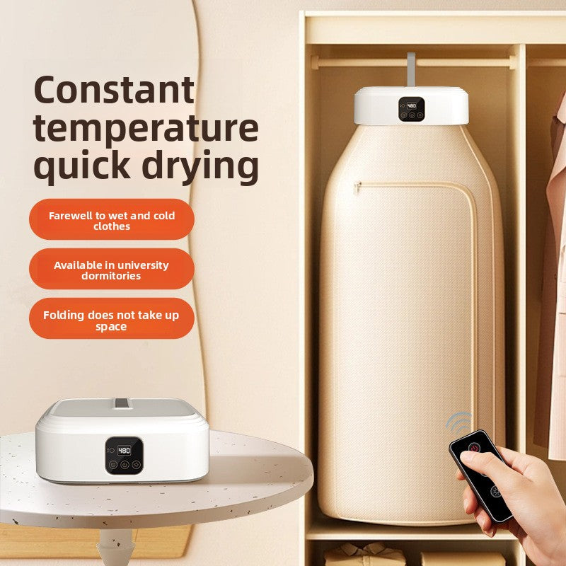 Portable Foldable Clothes Dryer with Remote Control