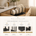 Vertical Dish Drying Rack – Space-Saving Met - board