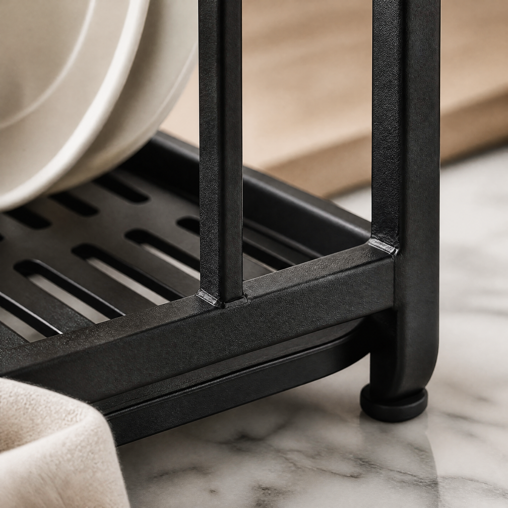 Vertical Dish Drying Rack – Space-Saving Met - detail