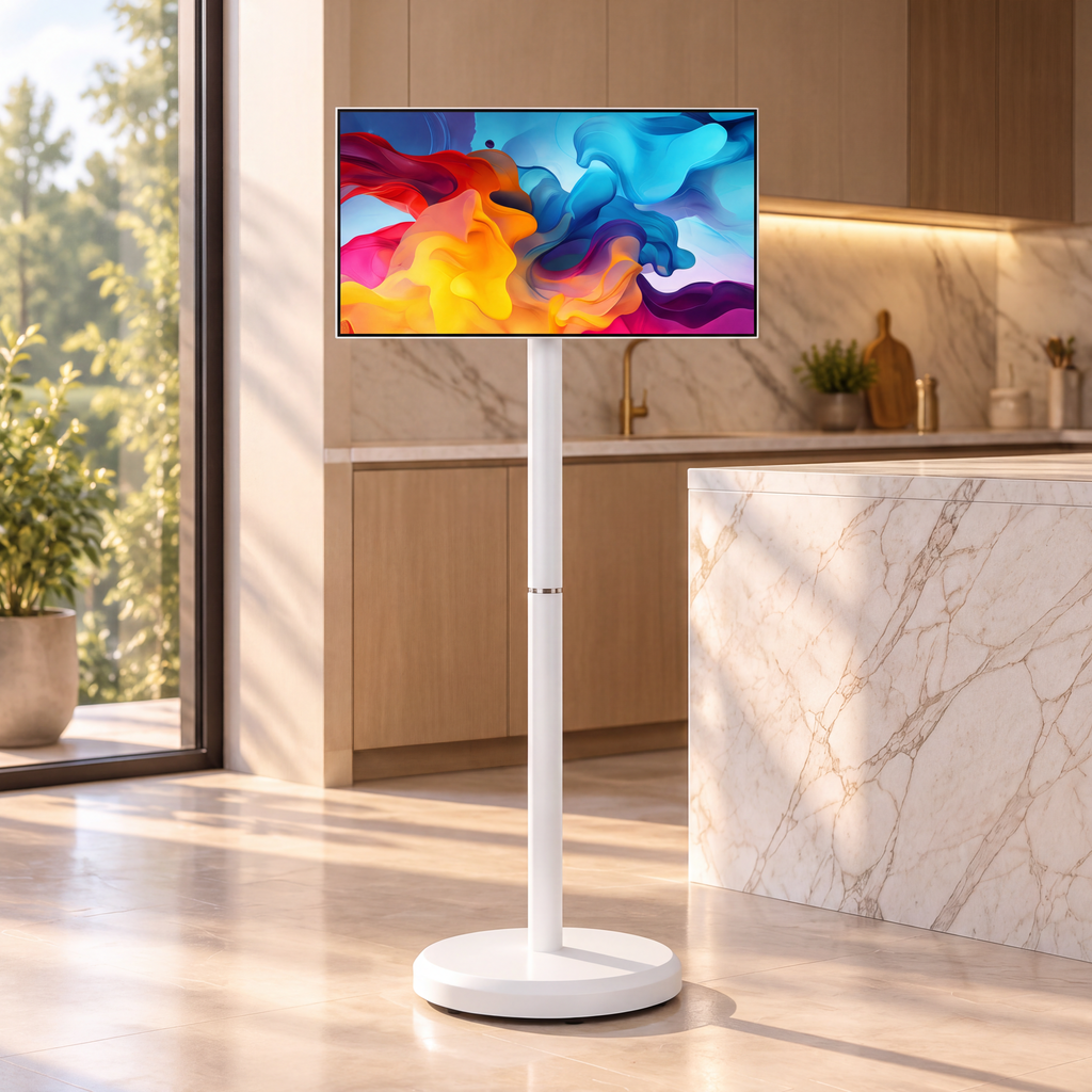 21.5" Portable Smart Screen — Android 15, Full HD Touch Display