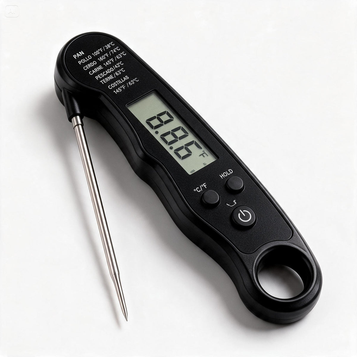 Digital Food Thermometer – Instant-Read with Backlit Display