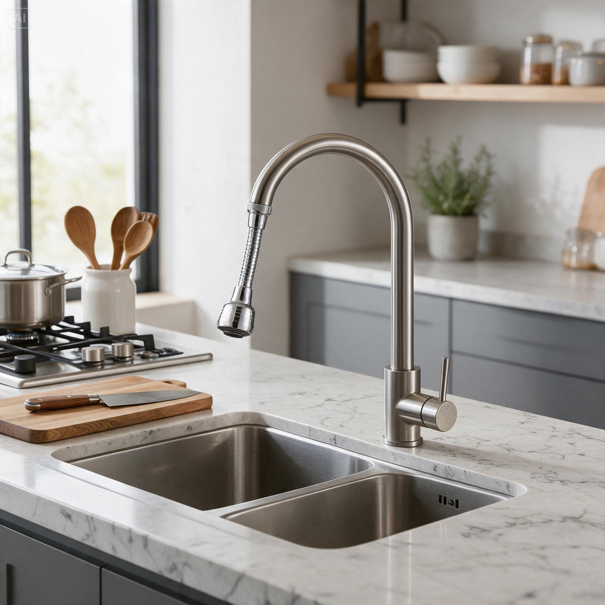 360° Faucet Aerator with 2 Spray Modes – Water-Saving Sink Extender