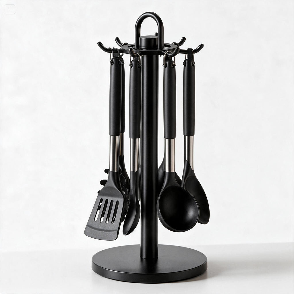 360° Rotating Kitchen Tool Organizer Stand