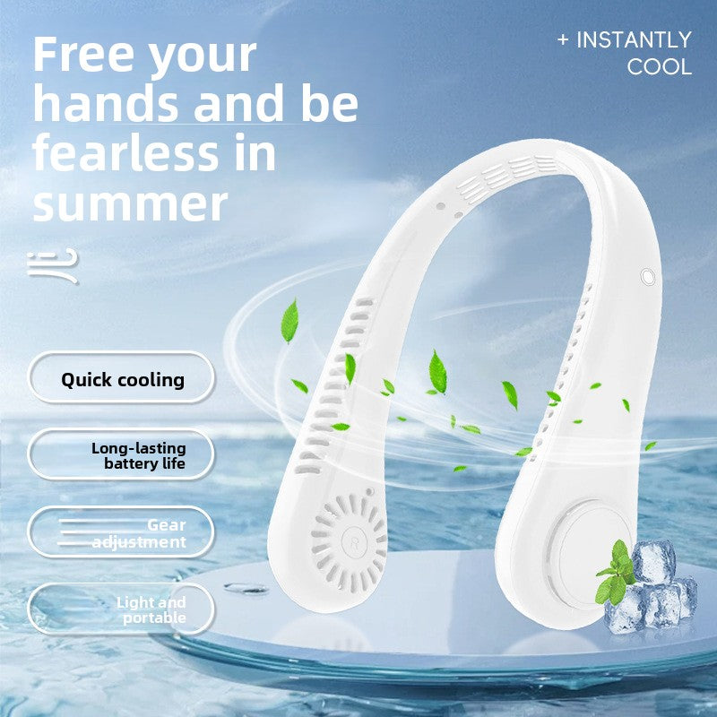 USB Rechargeable Hands-Free Neck Fan