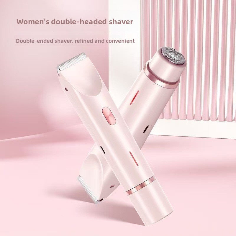 Dual-Head Rechargeable Electric Body Shaver