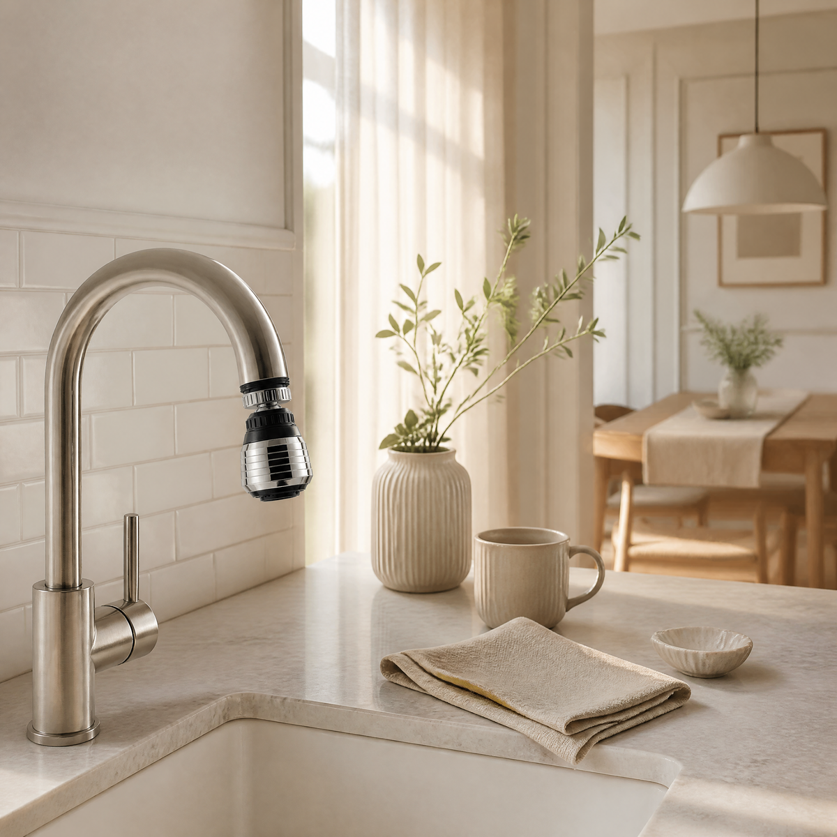 360° Faucet Aerator with 2 Spray Modes – Wat - lifestyle