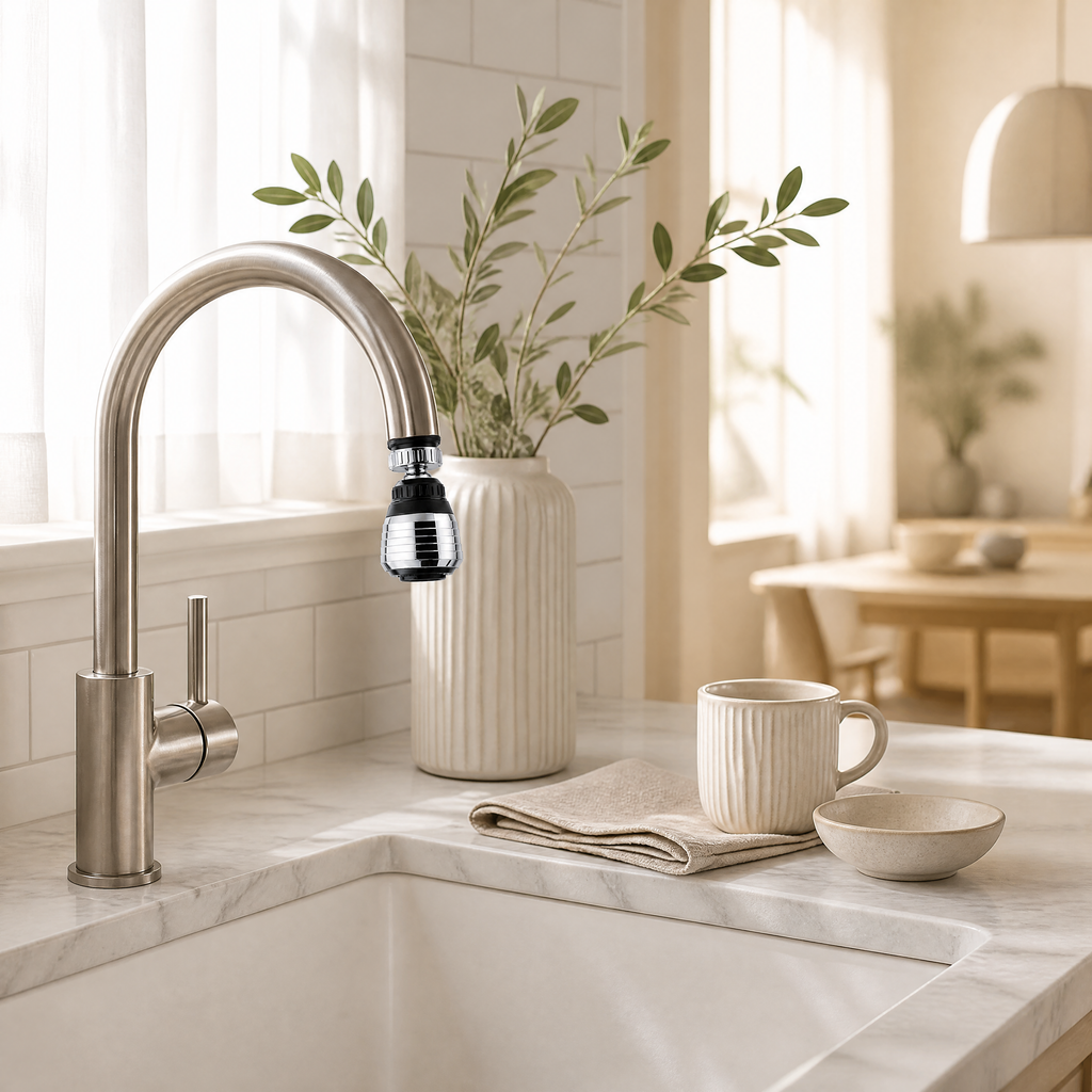 360° Faucet Aerator with 2 Spray Modes – Wat - use