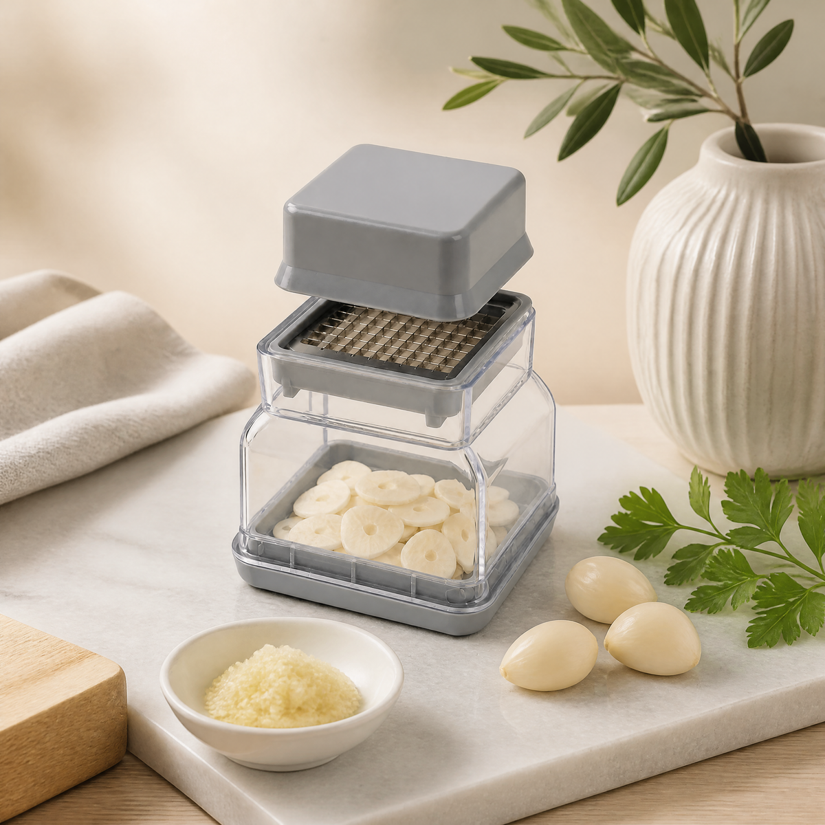Manual Garlic Grater & Peeler - studio