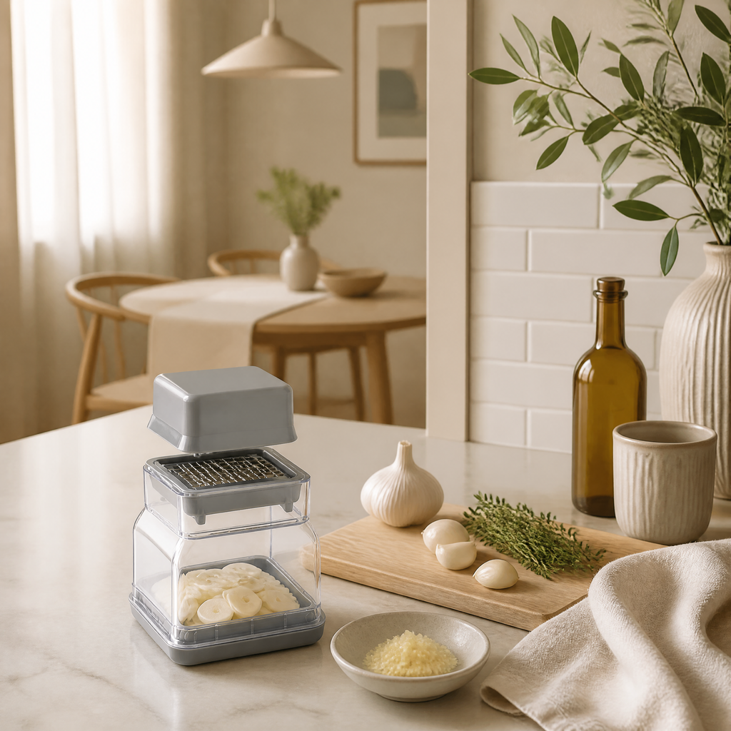 Manual Garlic Grater & Peeler - lifestyle