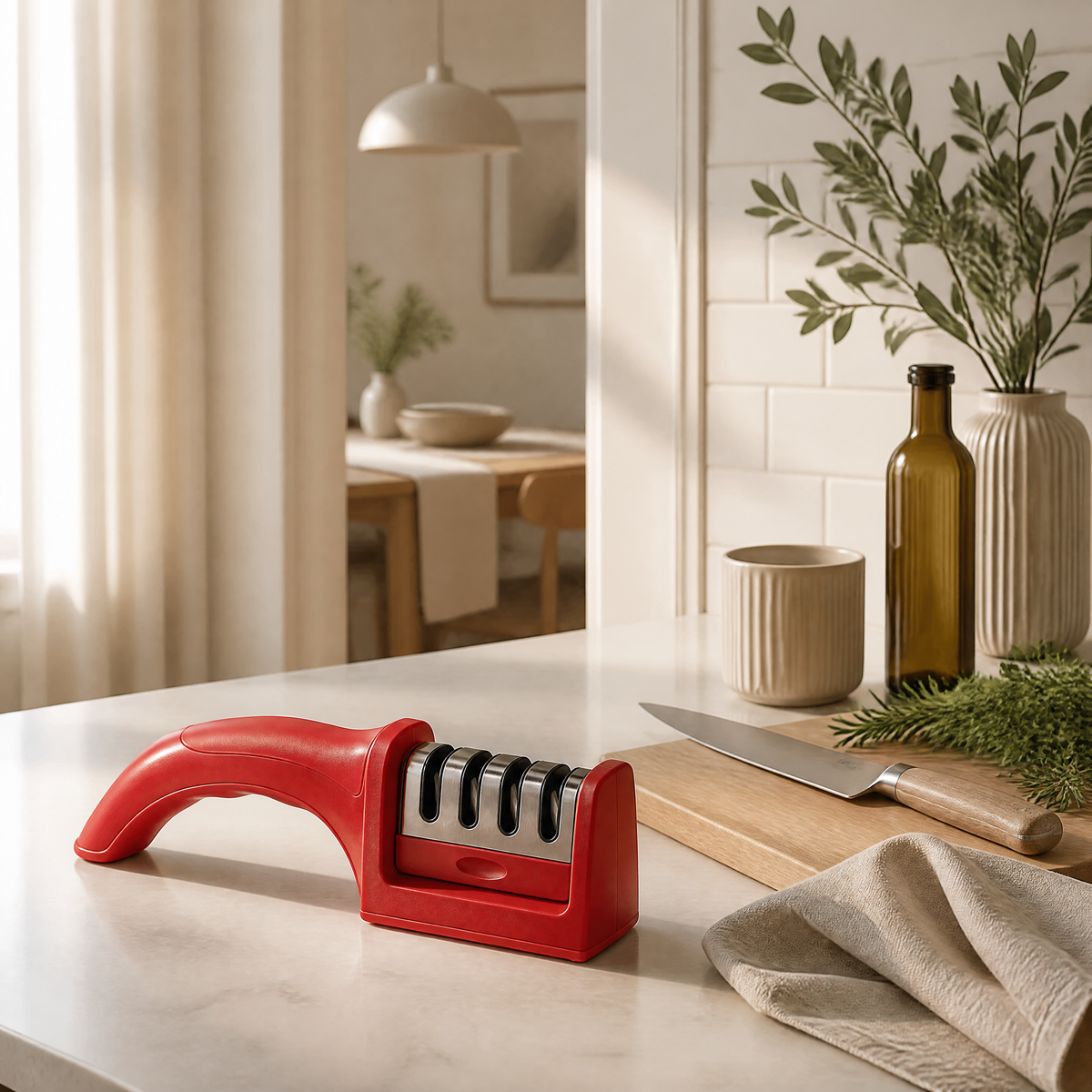 4-Stage Handheld Knife Sharpener - lifestyle